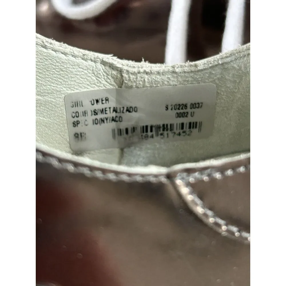 Schutz GIRL‎ POWER Copper Metallic Sneakers Women's 8 NORDSTROM $138 Rare